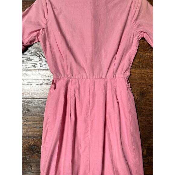 Vintage Clothing - Button Front Shirt Dress - Cotton Candy Pink - Small - Picture 10 of 12